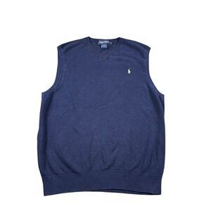 Polo Ralph Lauren Golf Cotton Linen Mens Vest Size Large VTG